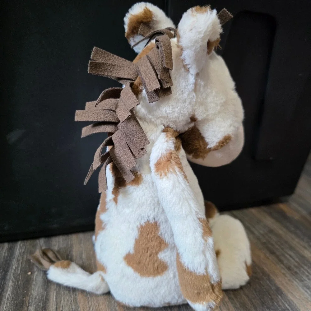 Retired Jellycat London Bashful Pinto Pony Plush Stuffed Animal  12 Inch